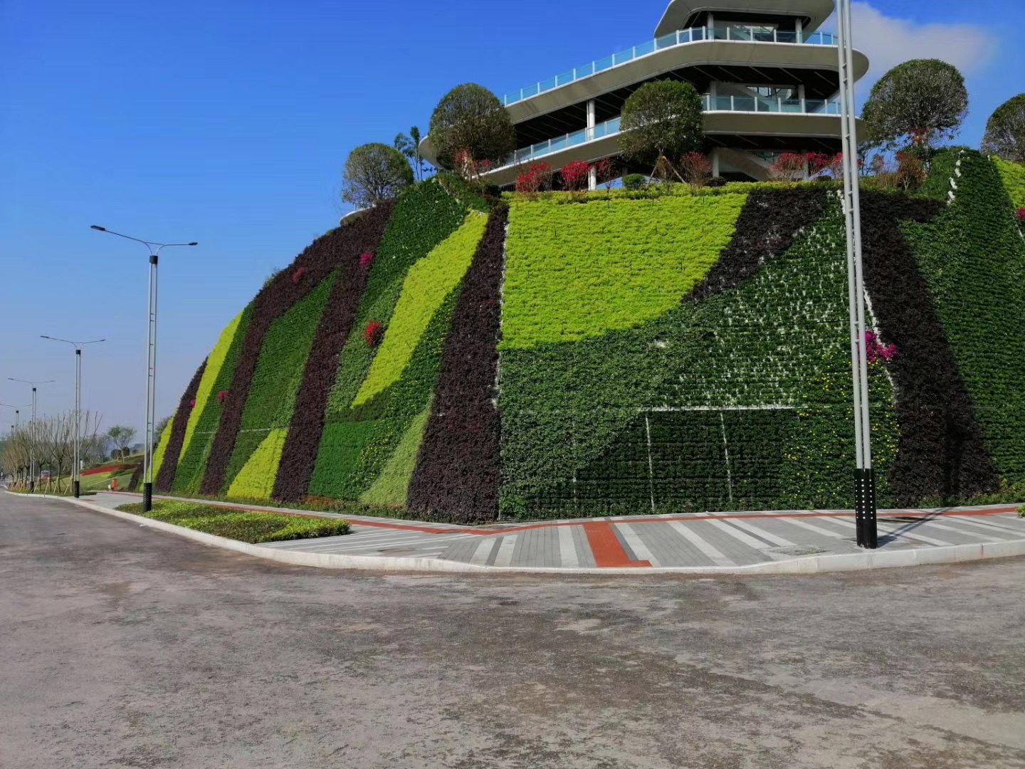 协同创新区一期路网一标段及五横线工程EPC挡墙垂直绿化工程